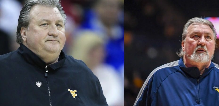 Image of Bob Huggins before and after his weight loss