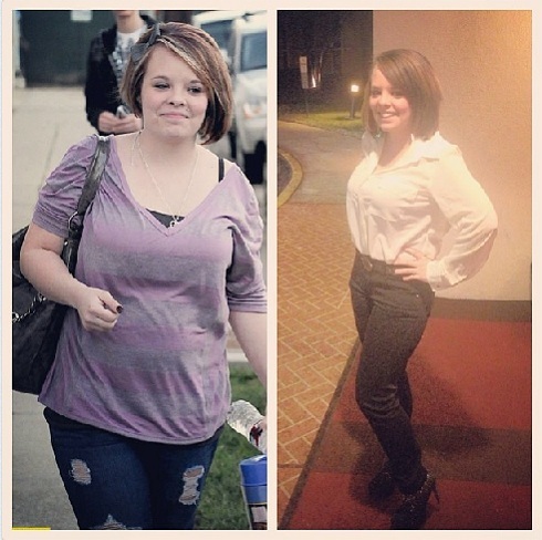 Image of Catelynn Baltierra before and after her weight loss