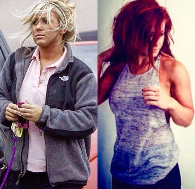 Image of Chelsea Houska before and after her weight loss