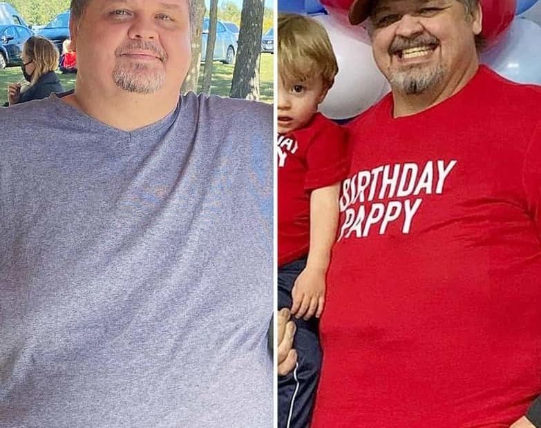 Image of Chris Combs before and after his weight loss