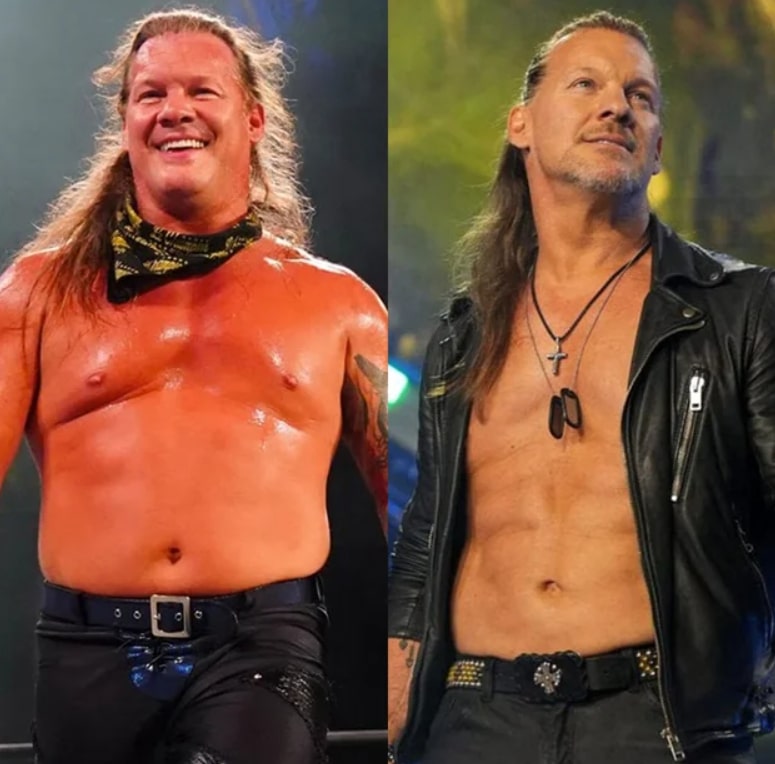 Image of Chris Jericho before after he lose weight