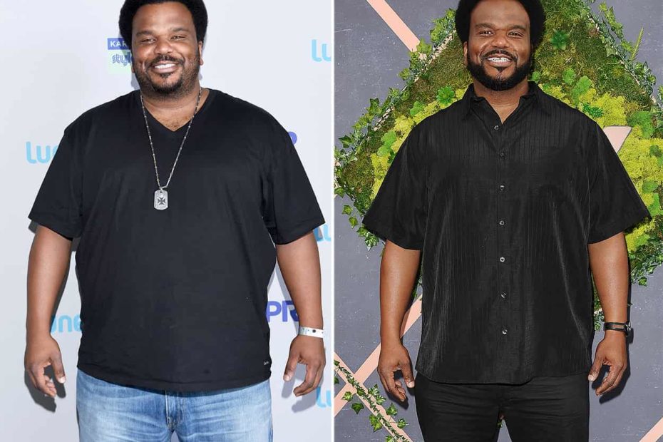 Image of Craig Robinson before and after his weight loss