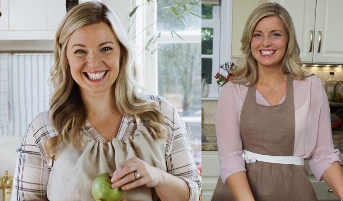 Image of Damaris Phillips before and after her weight loss