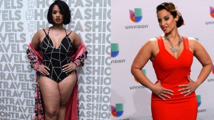 Image of Dascha Polanco before and after her weight loss