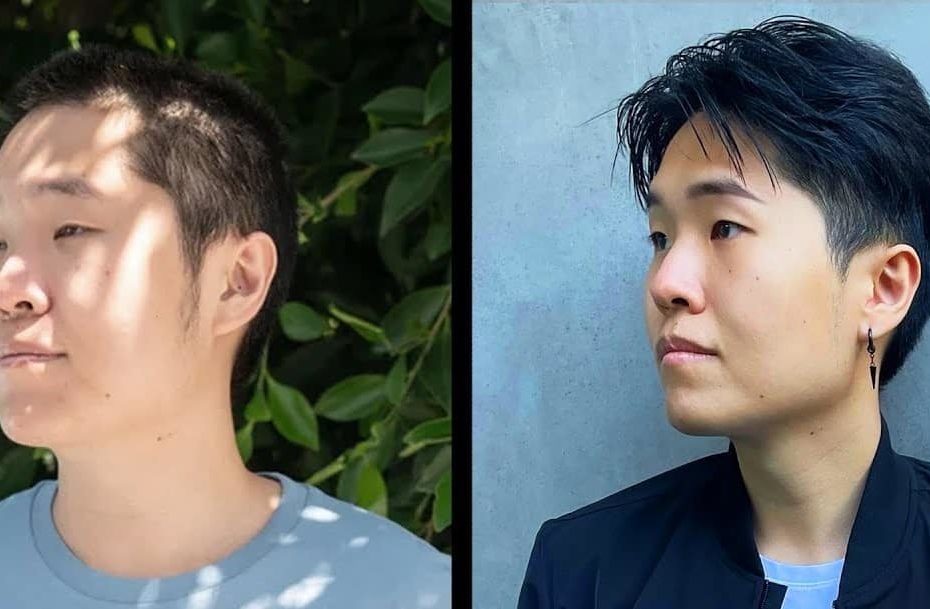Image of Disguised Toast before and after his weight loss