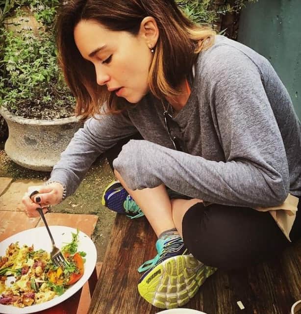 Image of Emilia Clarke and her healthy diet