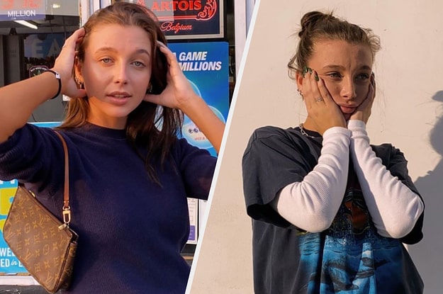 Image of Emma Chamberlain before and after her weight loss