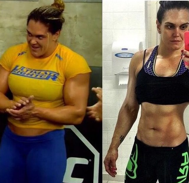Image of Gabi Garcia before and after her weight loss
