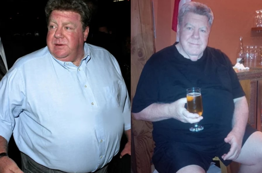 Image of George Wendt before and after his weight loss