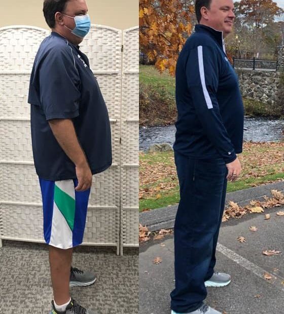 Image of Greg Bedard before and after his weight loss