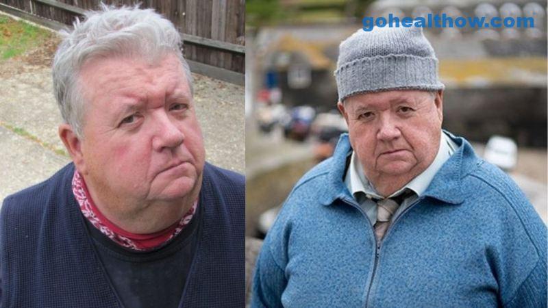 Image of Ian McNeice before and after his weight loss