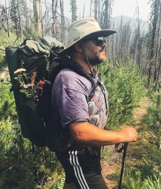 Image of Jack Black going on a hike as his exercise to lose weight