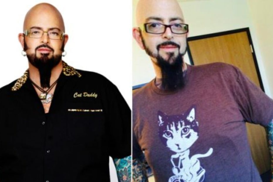 Image of Jackson Galaxy before and after his weight loss