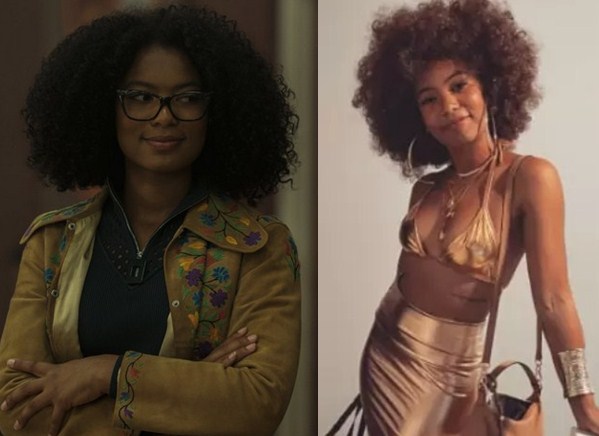 Image of Jaz Sinclair's before and after the weight loss