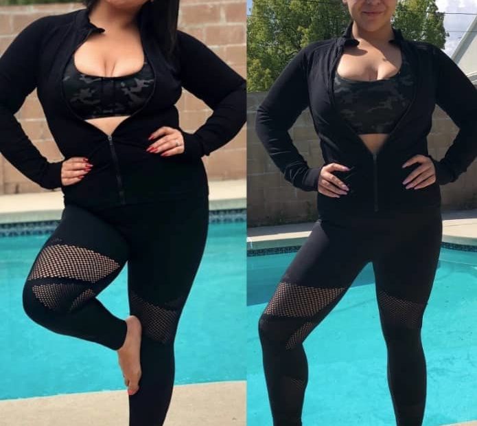 Image of Jessica Marie Garcia before and after her Weight Loss