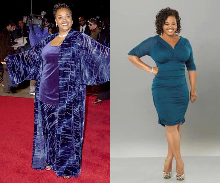 Image of Jill Scott before and after her weight loss