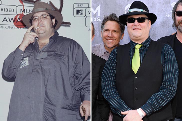 Image of John Popper before and after his weight loss