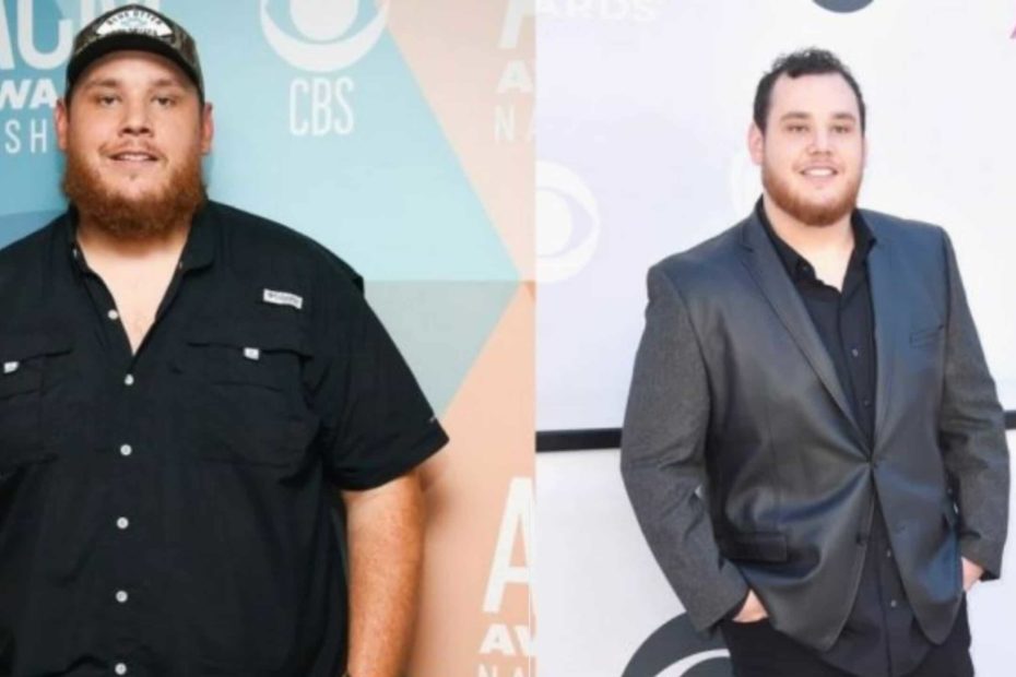 Image of Luke Combs before and after his weight loss
