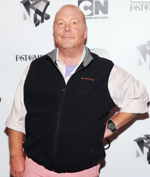 Image of Mario Batali before and after his weight loss