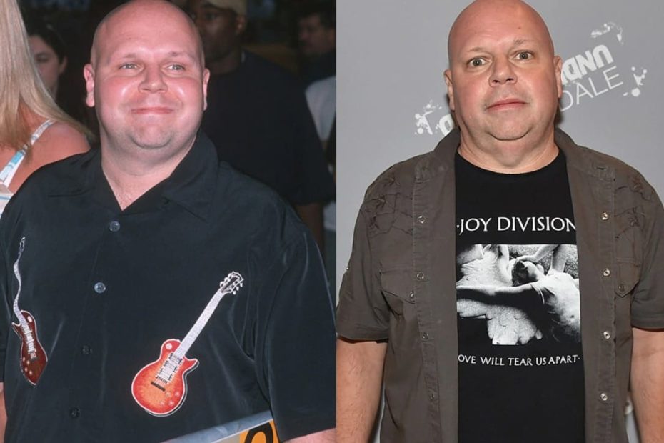 Image of Matt Pinfield before and after his weight loss