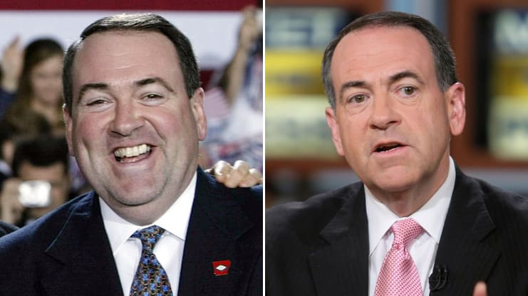 Image of Mike Huckabee before and after his weight loss