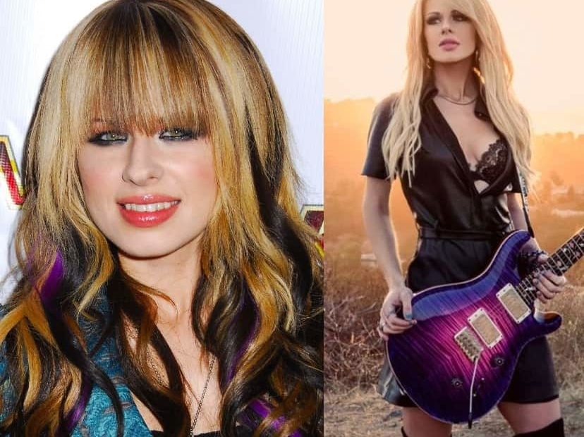 Image of Orianthi before and after her weight loss