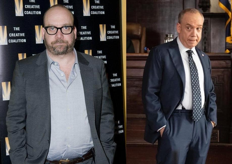 Image of Paul Giamatti before and after the weight loss