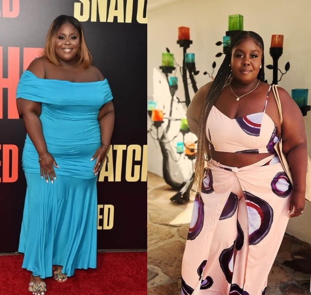 Image of Raven Goodwin before and after her weight loss