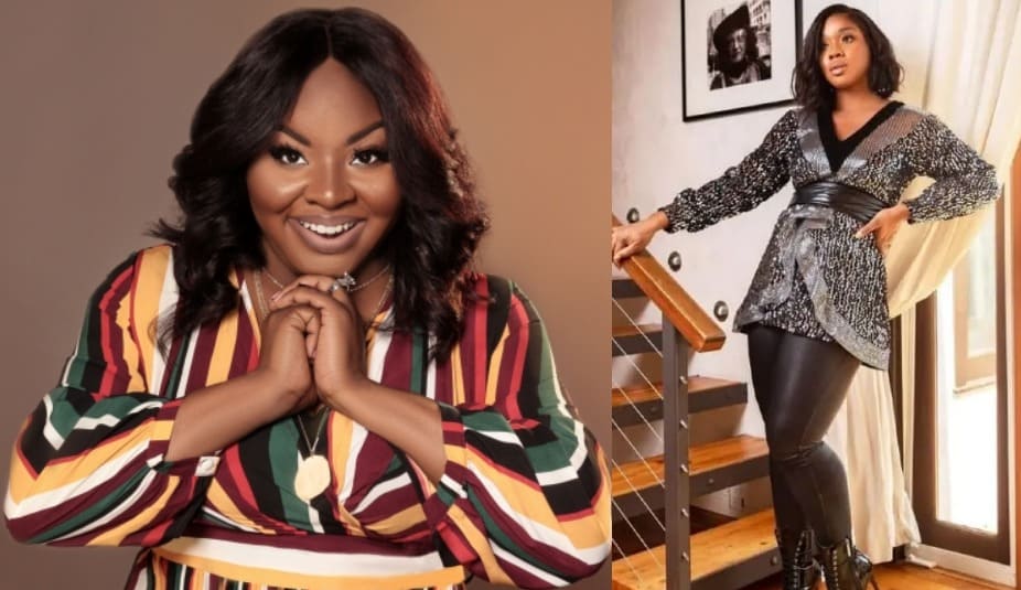 Image of Sarah Jakes Roberts before and after her weight loss