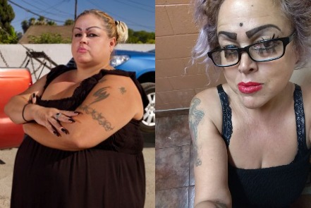 Image of Sonia Pizarro before and after her weight loss