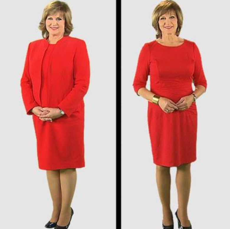 Image of Debby Knox before and after the weight loss
