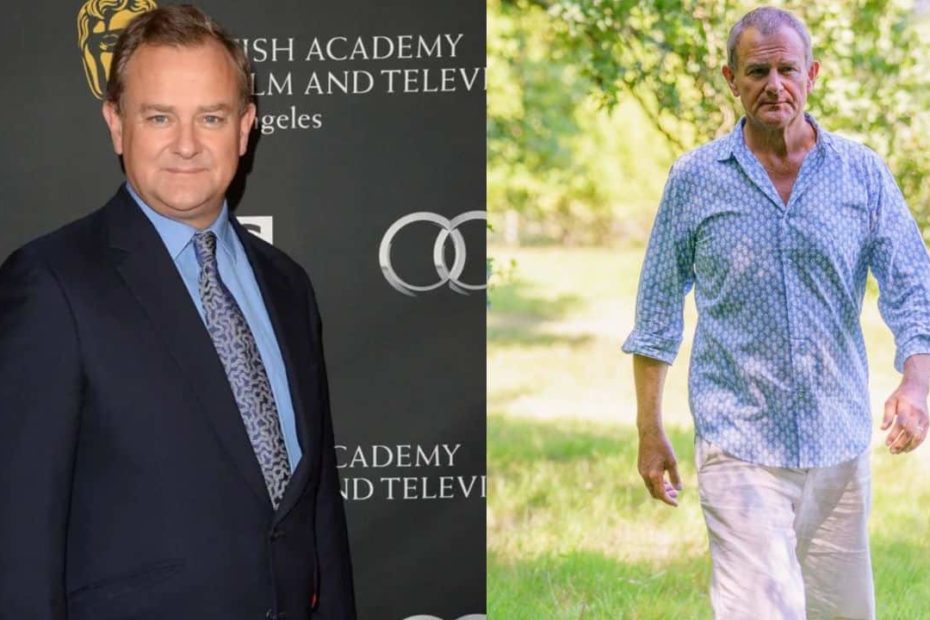 Image of Hugh Bonneville before and after his weight loss