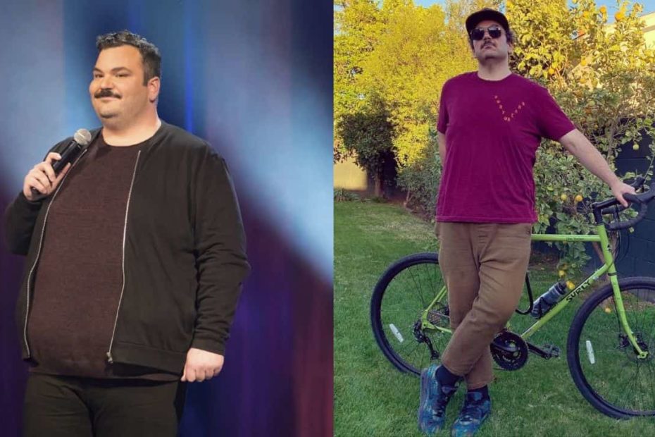 Image of Ian Karmel before and after his weight loss