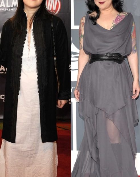 Image of Margaret Cho before and after her weight loss